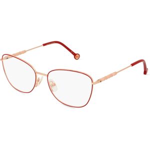 Carolina Herrera 0104 Damen-Brille inkl. Gläser Vollrand Cateye Acetat-Gestell 55mm/17mm/145mm, rot