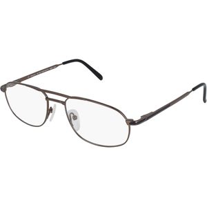 Fielmann MC 301 MOD FLEX TR Herren-Brille inkl. Gläser Vollrand Eckig Titan-Gestell 56mm/18mm/140mm, grau