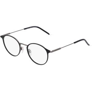 Tommy Hilfiger TH1771 Unisex-Brille inkl. Gläser Vollrand Panto Metall-Gestell 49mm/21mm/145mm, schwarz