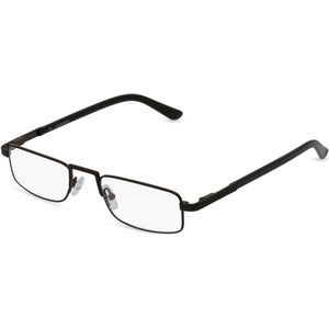 Fielmann MT 014 FLEX CL Herren-Brille inkl. Gläser Vollrand Schmal Edelstahl-Gestell 50mm/20mm/145mm, schwarz