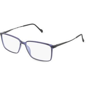 Fielmann COMFORT 123 FLEX CL Herren-Brille inkl. Gläser Vollrand Eckig TR90-Gestell 54mm/14mm/140mm, blau
