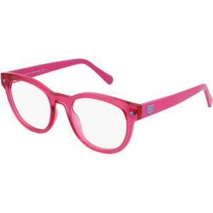 Chiara Ferragni CF 7018 Damen-Brille inkl. Gläser Vollrand Panto Kunststoff-Gestell 48mm/20mm/140mm, pink