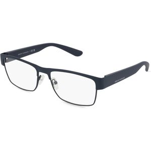 Armani Exchange 0AX1065 Herren-Brille inkl. Gläser Vollrand Eckig Acetat-Gestell 56mm/17mm/145mm, blau