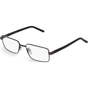 Fielmann CHARME 0739 FLEX CL Herren-Brille inkl. Gläser Vollrand Eckig Metall-Gestell 56mm/17mm/140mm, braun