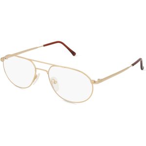 Fielmann MC 176 TR Herren-Brille inkl. Gläser Vollrand Pilot Metall-Gestell 52mm/16mm/135mm, gold