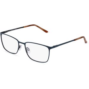 Fielmann 2198 FLEX CL Herren-Brille inkl. Gläser Vollrand Eckig Metall-Gestell 56mm/18mm/145mm, blau