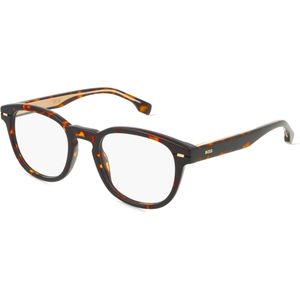 Boss 1384 Herren-Brille inkl. Gläser Vollrand Eckig Acetat-Gestell 49mm/21mm/145mm, braun