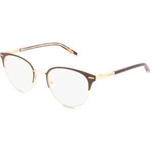 Calvin Klein CK 21303 Damen-Brille inkl. Gläser Vollrand Panto Metall-Gestell 49mm/19mm/140mm, gold