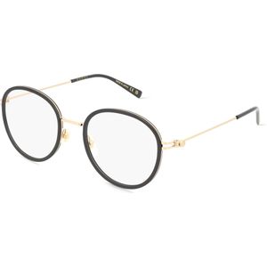 Gucci GG1851O Damen-Brille inkl. Gläser Vollrand Rund Kunststoff-Gestell 50mm/20mm/145mm, schwarz