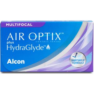 Alcon Air Optix plus HydraGlyde Multifocal (6er Packung) Monatslinsen (0.25 dpt, Addition High (2,25 - 3,00) & BC 8.6)
