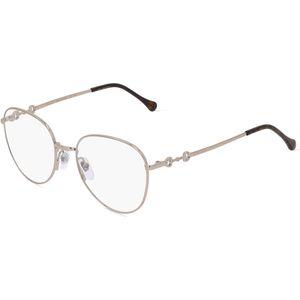 Gucci GG0880O Unisex-Brille inkl. Gläser Vollrand Panto Metall-Gestell 51mm/18mm/140mm, gold