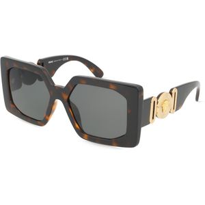 Versace VE4478U Damen-Sonnenbrille Vollrand Eckig Kunststoff-Gestell, braun