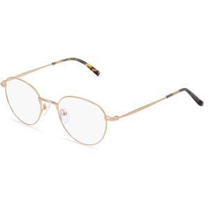 Fielmann BD 532 CL Unisex-Brille inkl. Gläser Vollrand Panto Edelstahl-Gestell 49mm/21mm/140mm, gold