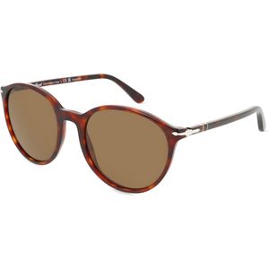 Persol 0PO3350S Unisex-Sonnenbrille Vollrand Panto Acetat-Gestell, braun