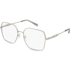 Michael Kors 0MK3082D YUNAN Damen-Brille inkl. Gläser Vollrand Eckig Metall-Gestell 55mm/17mm/145mm, silber