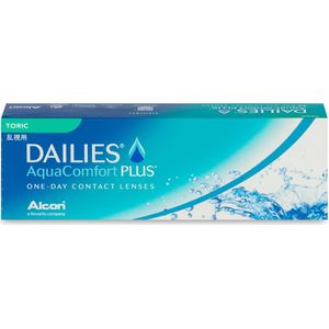 Alcon Dailies AquaComfort Plus Toric (30er Packung) Tageslinsen (2 dpt, Zyl. -1,75, Achse 90 ° & BC 8.8)