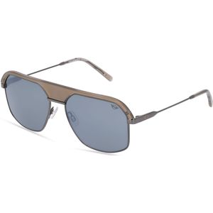 MINI EYEWEAR 747023 Herren-Sonnenbrille Vollrand Pilot Kunststoff-Gestell, grau