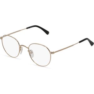 Fielmann OPH 9958 CL Unisex-Brille inkl. Gläser Vollrand Panto Metall-Gestell 47mm/21mm/145mm, gold