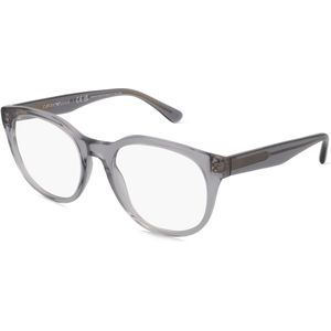Emporio Armani EA3207 Herren-Brille inkl. Gläser Vollrand Rund Acetat-Gestell 51mm/20mm/145mm, grau