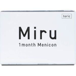 Menicon Miru 1month toric (6er Packung) Monatslinsen (-1.5 dpt, Zyl. -1,25, Achse 160 ° & BC 8.6)