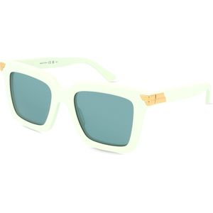 Bottega Veneta BV1005S Damen-Sonnenbrille Vollrand Eckig Recycled Acetat-Gestell, grün