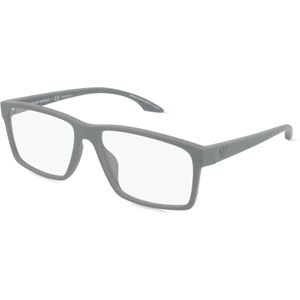 Emporio Armani EA3210U Herren-Brille inkl. Gläser Vollrand Eckig Kunststoff-Gestell 57mm/16mm/145mm, grau