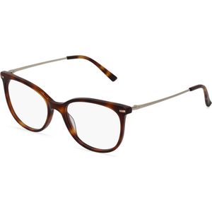 Fielmann BE 006 FA Damen-Brille inkl. Gläser Vollrand Panto Acetat-Gestell 52mm/17mm/135mm, braun
