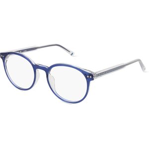 Sting STGVST425 Unisex-Brille inkl. Gläser Vollrand Panto Kunststoff-Gestell 50mm/19mm/145mm, blau