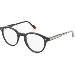 Sting VST505 Damen-Brille inkl. Gläser Vollrand Panto Acetat-Gestell 50mm/22mm/145mm, schwarz