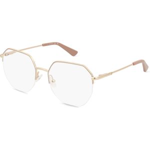 Guess GU2935 Damen-Brille inkl. Gläser Halbrand Eckig Metall-Gestell 52mm/18mm/140mm, pink
