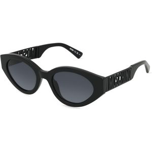 Moschino 160/S Damen-Sonnenbrille Vollrand Oval Acetat-Gestell, schwarz