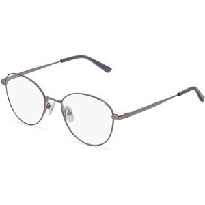 Fielmann BE 011 FA Damen-Brille inkl. Gläser Vollrand Panto Edelstahl-Gestell 49mm/18mm/135mm, grau