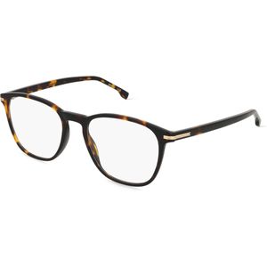 Boss 1680 Herren-Brille inkl. Gläser Vollrand Panto Acetat-Gestell 53mm/19mm/145mm, braun