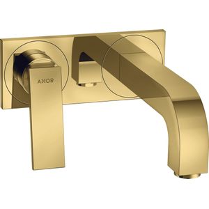 hansgrohe AXOR Citterio inbouw wastafelmengkraan, uittrede 220mm, niet sluitende kabelwaste, met plaat, 39119990