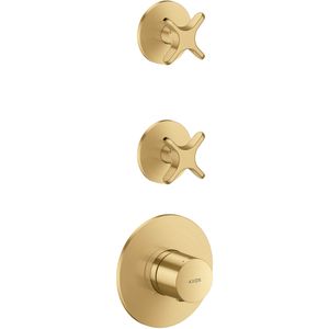 hansgrohe AXOR One inbouwthermostaatmodule voor 2 verbruikers, met kruisgreep, 48712250