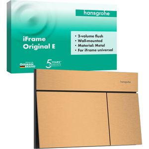 hansgrohe iFrame Element E bedieningsplaat voor duospoeling, 66003140