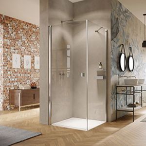 HÜPPE Solva taatsdeur, gedeeltelijk omlijst, linksdraaiend, breedte 1000mm, hoogte 2000mm, S20103182322