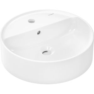 hansgrohe Xuniva S opzetwastafel, met overloop, 1 kraangat, 450x450mm, wit, 60169450