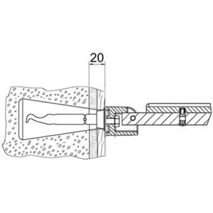 KEUCO PLAN Care Set 11, 2xhoutschroef met zeskantkop, 34997000100