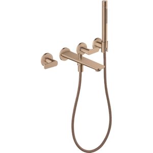 hansgrohe AXOR Citterio C 3-gats inbouw kranen voor badkuipen, voor wandmontage, met handdouche, 49480300