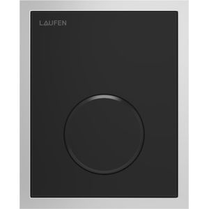 LAUFEN AU108 INEO Bedieningsplaat, voor urinoir, glas, oppervlak, incl. gepolijst roestvrij stalen frame, 107x1x132mm, H9091080200001