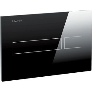 LAUFEN AW3 elektronische Bedieningsplaat, glas, handenvrij, dual flush, 252x13x162mm, H8956630200001