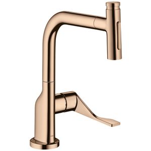 hansgrohe AXOR Citterio keukenmengkraan, uittrekbare handdouche tot 50cm, ComfortZone230, uitlading 219mm, 39863300