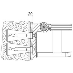 KEUCO PLAN Care Set 10, 4xhoutschroef met zeskantkop, 34996000100