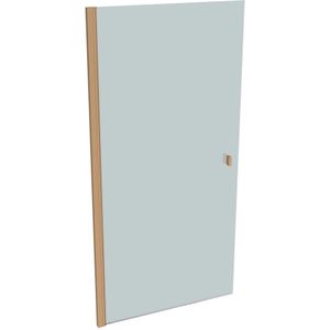 HÜPPE SolvaPro gedeeltelijk omraamde taatsdeur met 4 hoeken, bevestiging links, breedte: 100cm, hoogte: 200cm, 7T110355D315