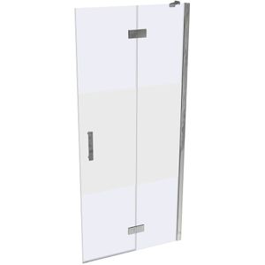 HÜPPE SolvaPro taatsdeur gedeeltelijk omkaderd, vierhoek, met vast segment, rechtsdraaiend, breedte: 900mm, 7T0402092373