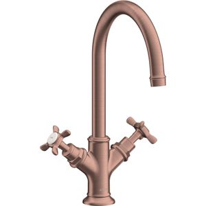 hansgrohe AXOR Montreux 2-hendel wastafelmengkraan 210, afvoergarnituur pop-up, 16502310