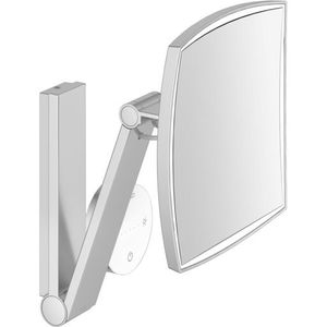 KEUCO iLook_move Make-upspiegel, verlicht, hoekig, lichtkleur traploos instelbaar, glazen bedieningspaneel, 17613179002