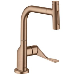 hansgrohe AXOR Citterio keukenmengkraan, uittrekbare handdouche tot 50cm, ComfortZone230, uitlading 219mm, 39863310