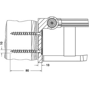 KEUCO PLAN Care Set 5, 2x verzonken houtschroef, 34991000200